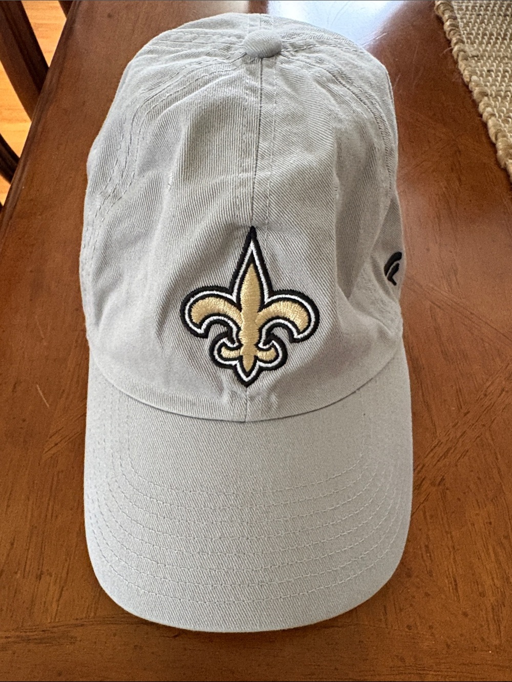 NFL Gray New Orleans Saints Fleur-de-Lis Adjustable Baseball Hat